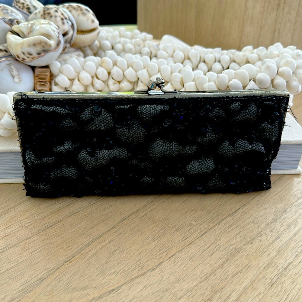 Black sequence clutch good shape. Wonderful for a black tie gala or just fun